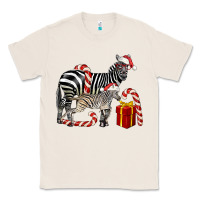 Natural Christmas Zebra Baby And Mama Classic Tee - LillyAllenDesigns