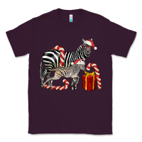Plum Christmas Zebra Baby And Mama Classic Tee - LillyAllenDesigns