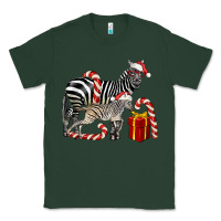 Sports Green Christmas Zebra Baby And Mama Classic Tee - LillyAllenDesigns