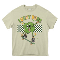 Mossy lucky dude Heavy Core Tee - MaliasSmallBusiness