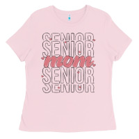 Bubblegum Pink mom senior Ladies Tee - MaliasSmallBusiness
