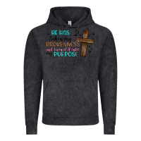 Vintage Black he has taken my brokenness and turned it into my p Vintage Hoodie - Artiststas