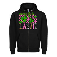 Black St. Patrick's Day Sassy little lassie Zipper Hoodie - OliviaCreatesArt