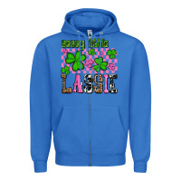 True Royal St. Patrick's Day Sassy little lassie Zipper Hoodie - OliviaCreatesArt