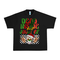 Black dead inside but jolly af Urban Heavy Tee - BarkalooDesign