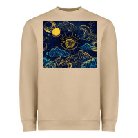 Mushroom evil eye moon Heavyweight Sweatshirt - TumblerDesignByShophia