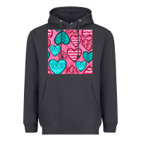 Smoke valentines day hearts seamless pattern Heavyweight Hoodie - BundleAndBundleShop