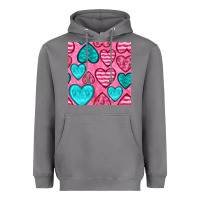 Storm valentines day hearts seamless pattern Heavyweight Hoodie - BundleAndBundleShop