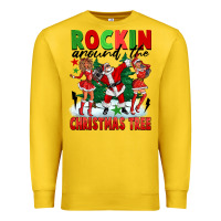 Lemon Rockin Around The Christmas Tree Premium Sweatshirt - FaDigitalArtStudio