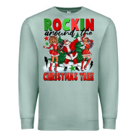 Seafoam Rockin Around The Christmas Tree Premium Sweatshirt - FaDigitalArtStudio