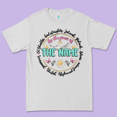By The Power Of The Name Premium Tee Designed By Maliassmallbusiness