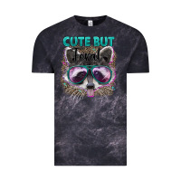 Cloud Black cute but feral Vintage Tee - Artiststas