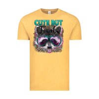 Vintage Mustard cute but feral Vintage Tee - Artiststas