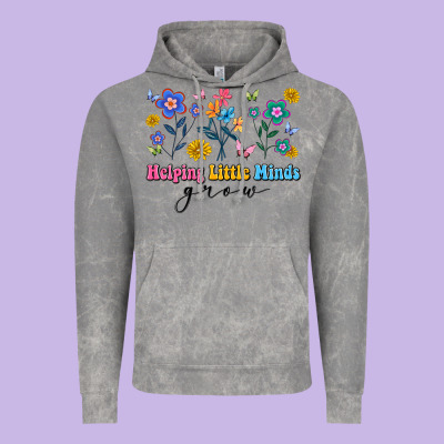 Helping Little Minds Grow Vintage Hoodie Designed By Artiststas