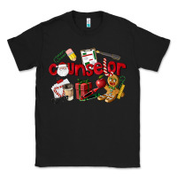 Black Counselor Christmas Classic Tee - LillyAllenDesigns