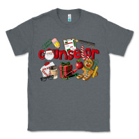 Charcoal Heather Counselor Christmas Classic Tee - LillyAllenDesigns