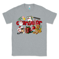 Heather Grey Counselor Christmas Classic Tee - LillyAllenDesigns