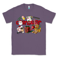 Lavender Counselor Christmas Classic Tee - LillyAllenDesigns
