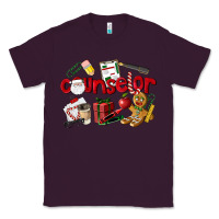 Plum Counselor Christmas Classic Tee - LillyAllenDesigns