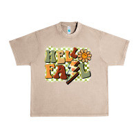 French Oak groovy hello fall Urban Heavy Tee - BarkalooDesign