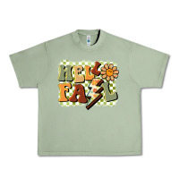 Oil Green groovy hello fall Urban Heavy Tee - BarkalooDesign