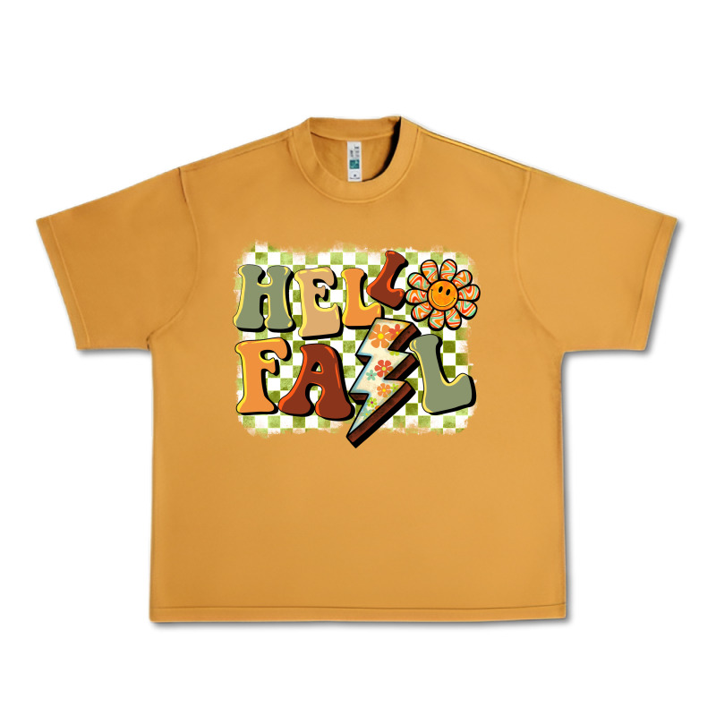 Groovy Hello Fall Urban Heavy Tee by BarkalooDesign | Teevron