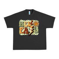 Pigment Black groovy hello fall Urban Heavy Tee - BarkalooDesign