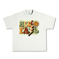 Pistachio groovy hello fall Urban Heavy Tee - BarkalooDesign