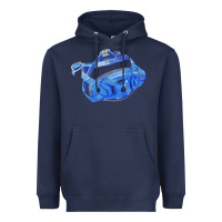 Navy Chin Guard Fa Element 1 Heavyweight Hoodie - FaDigitalArtStudio