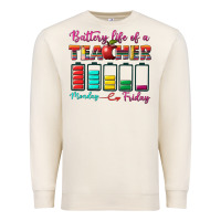 Sandshell battery life of a teacher Premium Sweatshirt - BundleAndBundleShop