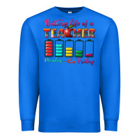 True Royal battery life of a teacher Premium Sweatshirt - BundleAndBundleShop