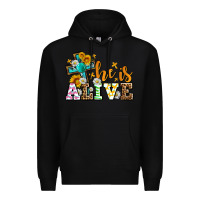 Black Easter Day He is alive with cross Premium Hoodie - OliviaCreatesArt