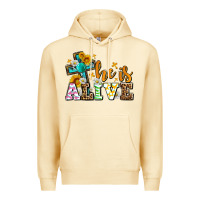 Pina Colada Easter Day He is alive with cross Premium Hoodie - OliviaCreatesArt