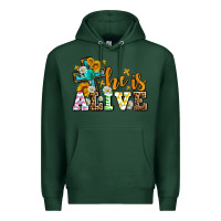 Sports Green Easter Day He is alive with cross Premium Hoodie - OliviaCreatesArt