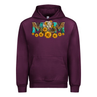 Mauve Wine charolais cow mom Urban Hoodie - LillyAllenDesigns