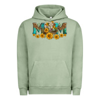 Pigment Oil Green charolais cow mom Urban Hoodie - LillyAllenDesigns