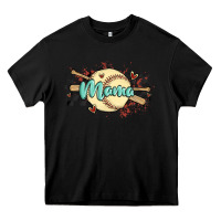 Black softball mama Heavy Core Tee - MaliasSmallBusiness