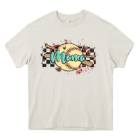 Cream softball mama Heavy Core Tee - MaliasSmallBusiness