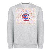 Heather Grey America and freedom Heavyweight Sweatshirt - TumblerDesignByShophia