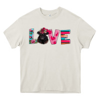 Cream belted galloway Heavy Core Tee - AdoDesignShop