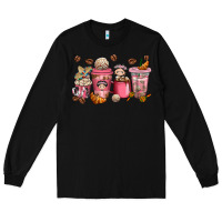Black cafecito y chisme coffee cups Long Sleeve Tee - texasbilliewilder