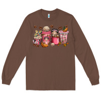 Chestnut cafecito y chisme coffee cups Long Sleeve Tee - texasbilliewilder