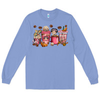 Colony Blue cafecito y chisme coffee cups Long Sleeve Tee - texasbilliewilder