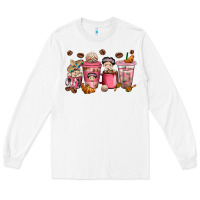 White cafecito y chisme coffee cups Long Sleeve Tee - texasbilliewilder