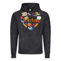 Vintage Black teacher heart Vintage Hoodie - Artiststas