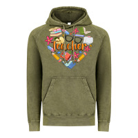 Vintage Olive teacher heart Vintage Hoodie - Artiststas