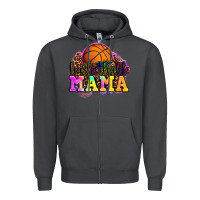 Smoke basketball mama Zipper Hoodie - OliviaCreatesArt