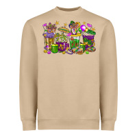 Mushroom Mardi Gras coffee cups Heavyweight Sweatshirt - HowdyJamesFarm
