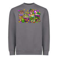 Storm Mardi Gras coffee cups Heavyweight Sweatshirt - HowdyJamesFarm