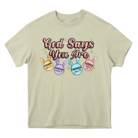 Mossy god says you are easter Heavy Core Tee - MaliasSmallBusiness